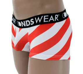 Santa Candy Cane Stripe Boxer Brief By NDSwear