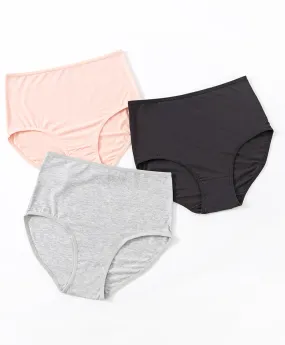 Simple Basic Modal 3-in-1 pack Maxi Panties