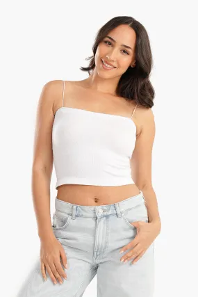 Spaghetti Straps Cropped Top