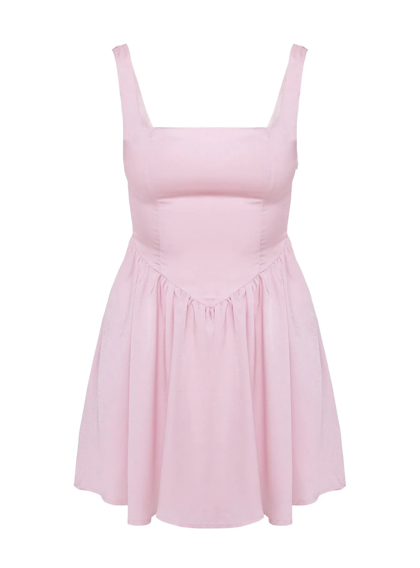 Straplie Mini Dress Pink