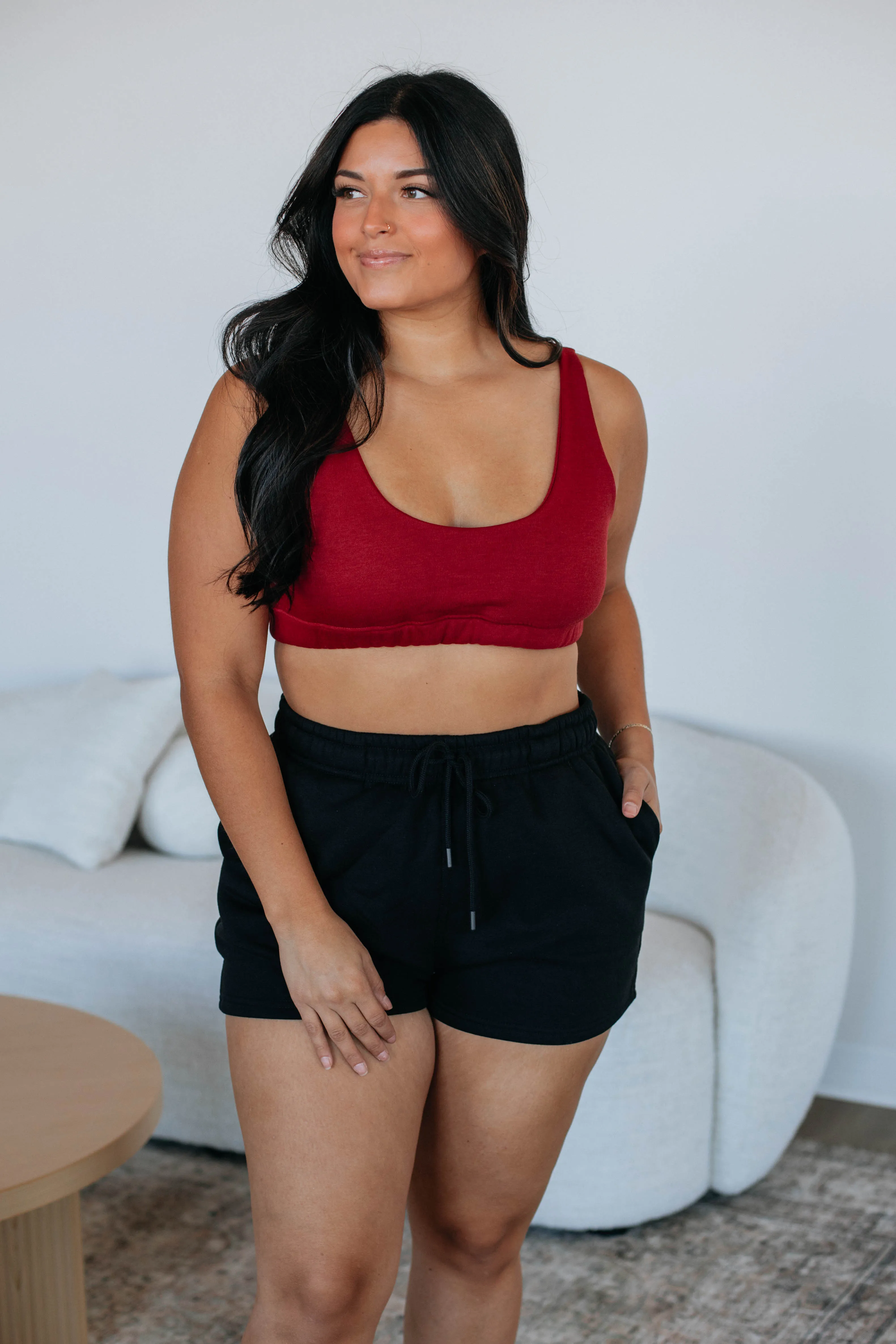 Sylana Lounge Bra - Crimson