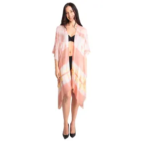 Tie Dye Cover Up Kimono Poncho