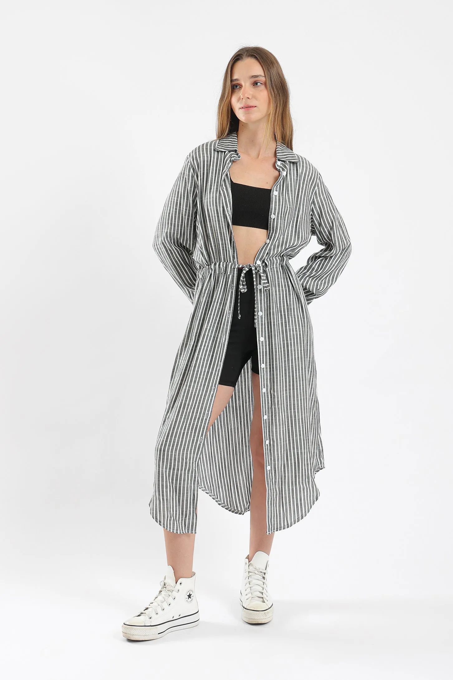 TIMELESS SHIRT DRESS - BLACK