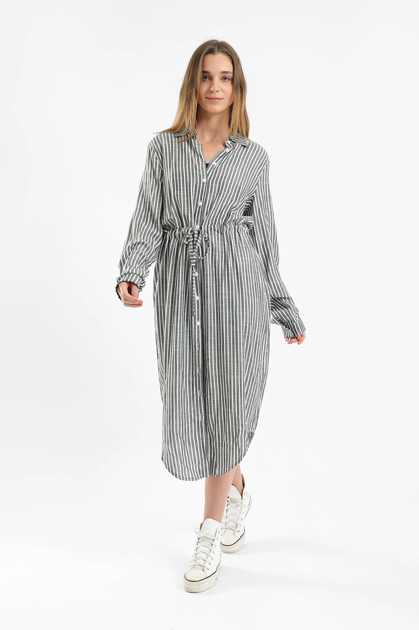 TIMELESS SHIRT DRESS - BLACK