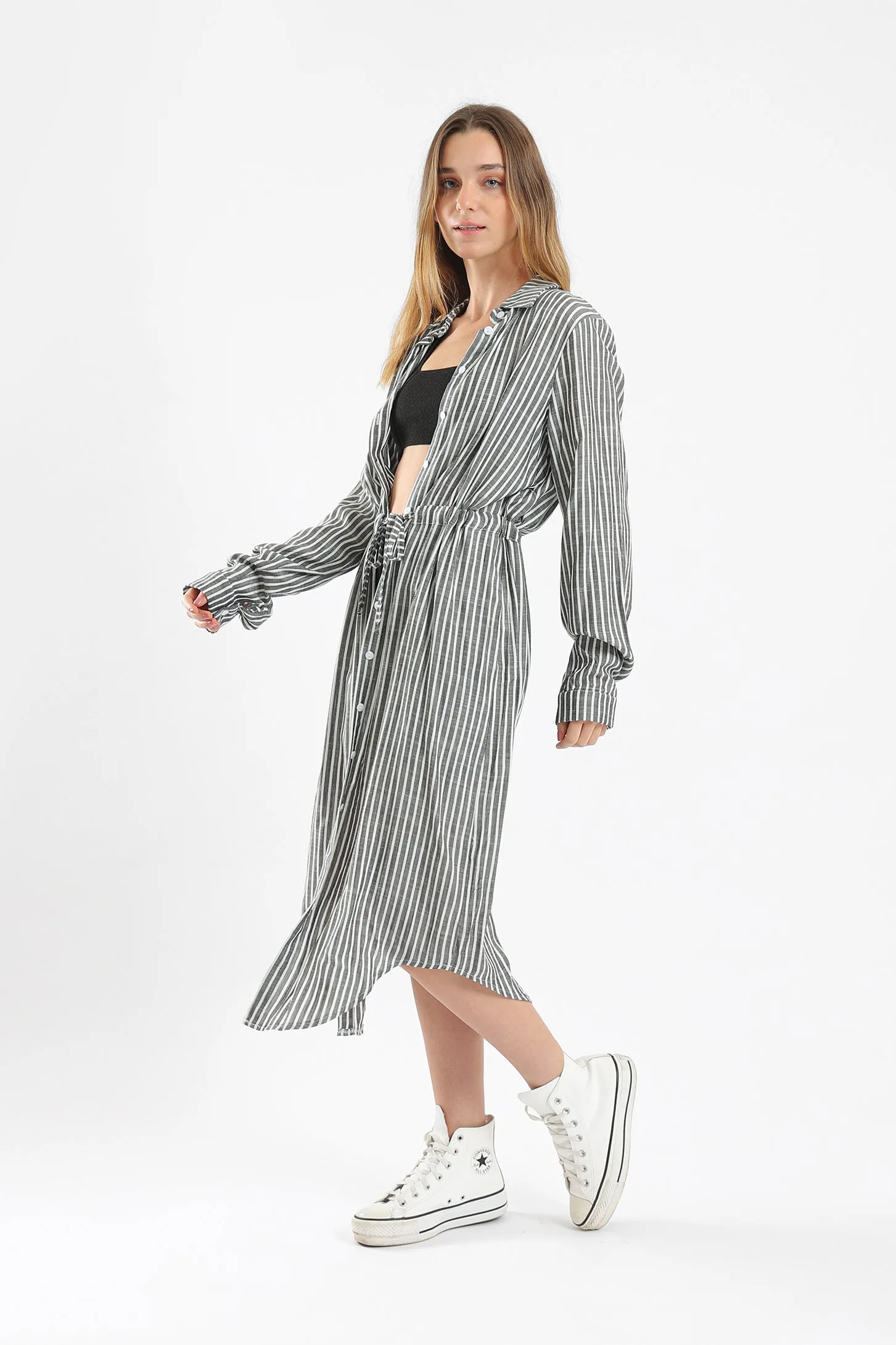 TIMELESS SHIRT DRESS - BLACK