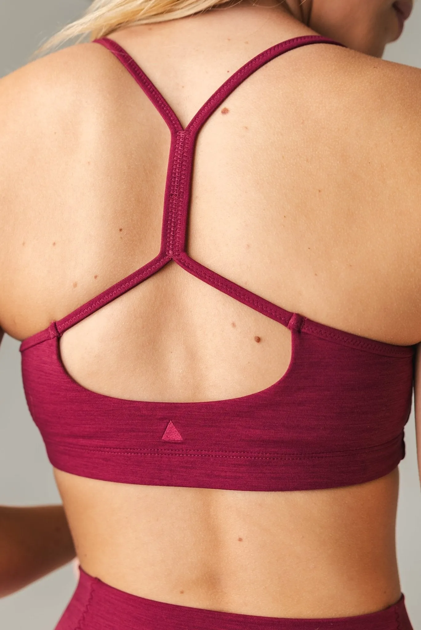 Vitality Daydream Stitch Racer Bra - Burgundy Vineyard