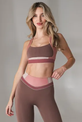 Vitality Pulse Hue Bra - Cherry Cola