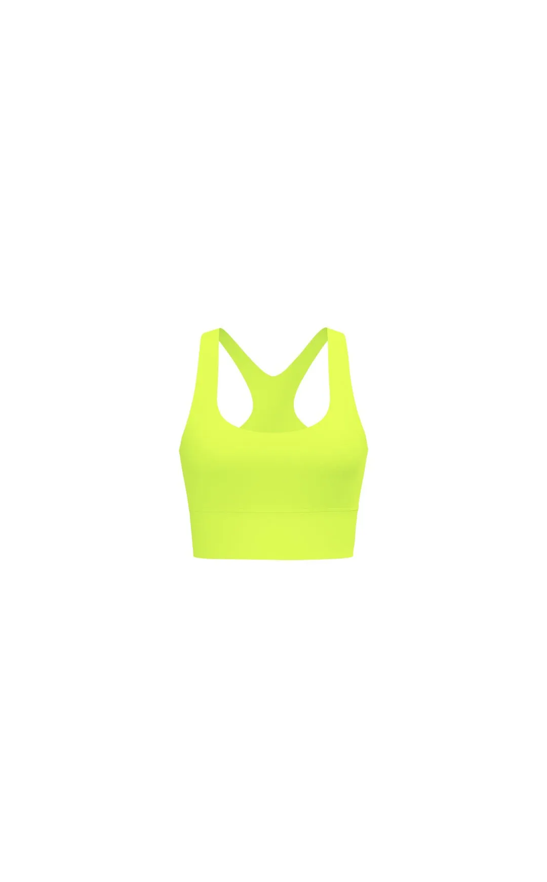 Vitality Pulse Racer Longline - Neon Yellow