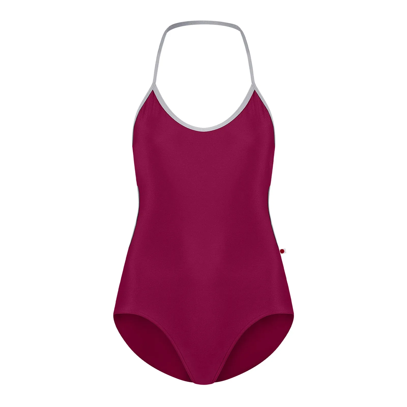 Yumiko Kate Halter Leotard - Burgundy